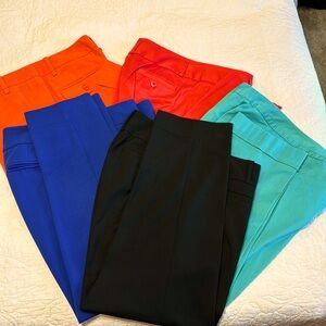 5 pair Drew cropped, dress pants, The Limited, size 10
